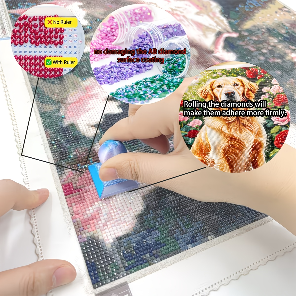 3D Printed Diamond Painting Ro – Embroidery Kit Starter Bewertung und Preis