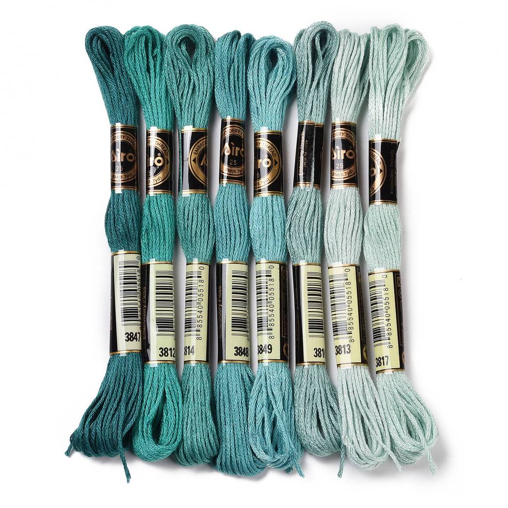 1Set 8 Skeins 0.5mm 6-Ply Poly – Embroidery Beads Bewertung und Preis