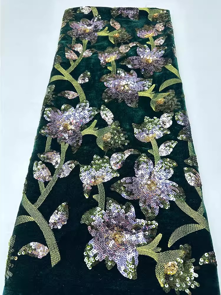 1yard Retro velvet tela Handcr – Embroidery Beads Bewertung und Preis