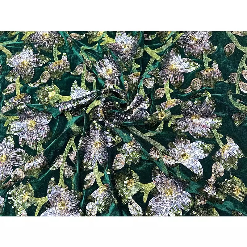 1yard Retro velvet tela Handcr – Embroidery Beads Bewertung und Preis